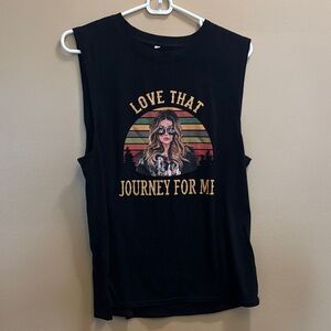 Schitts Creek Black Graphic Sleeveless Top